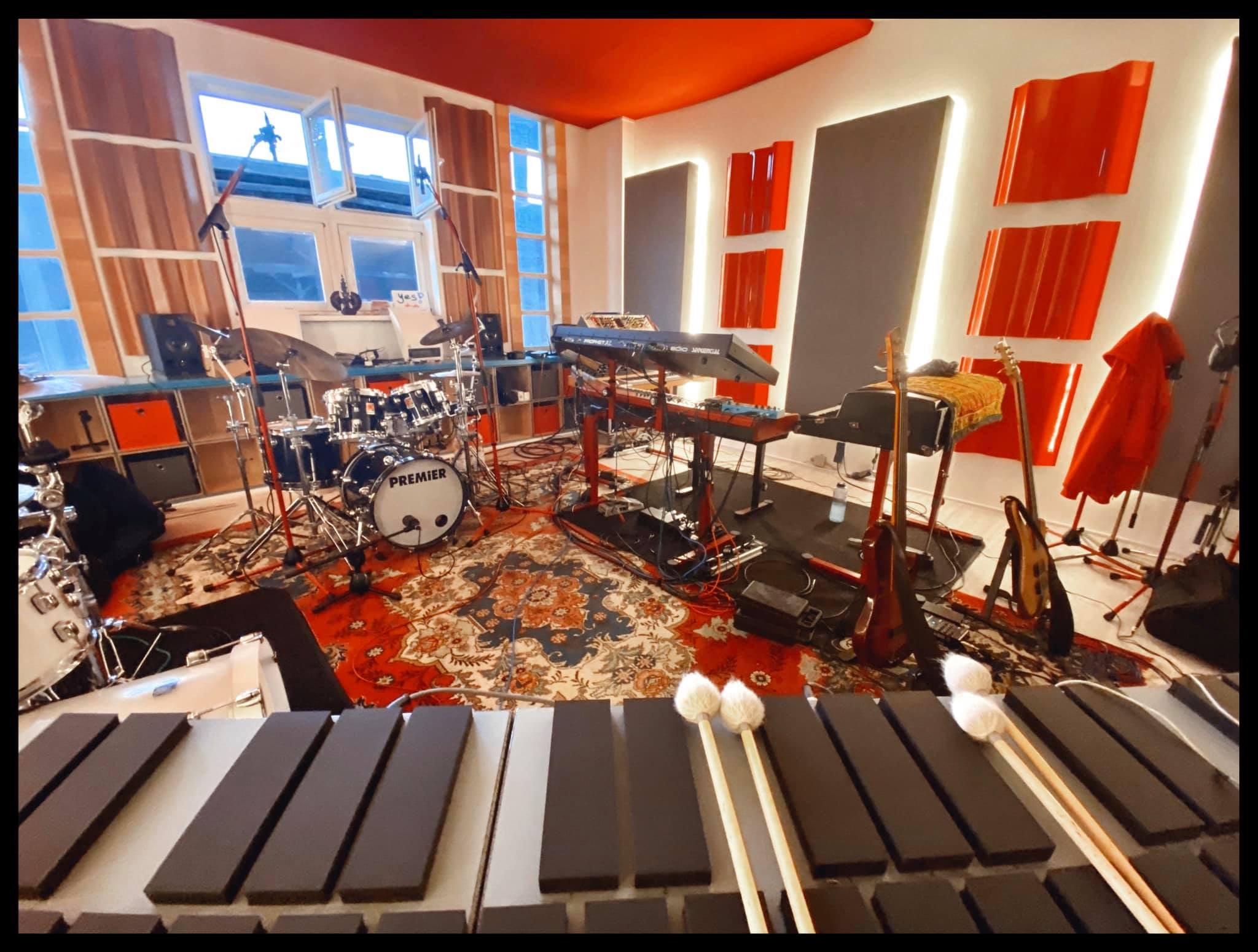 The LAB setup for recording "Hello & Goodbye"